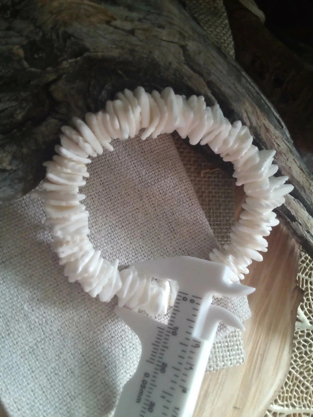Bracelet bohème en coq'uillages naturels – photo 3